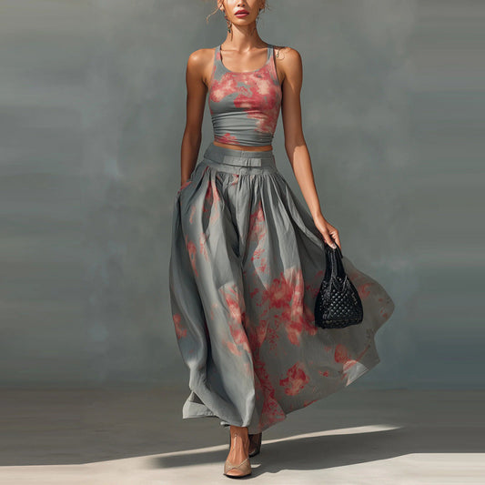 The Airlie Beach Printed Tank Skirt Set by WentSchmick