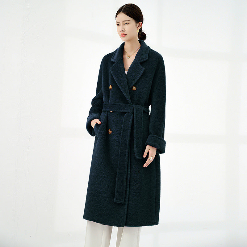 The Mount Lawley Belted Suri Alpaca Coat by WentSchmick