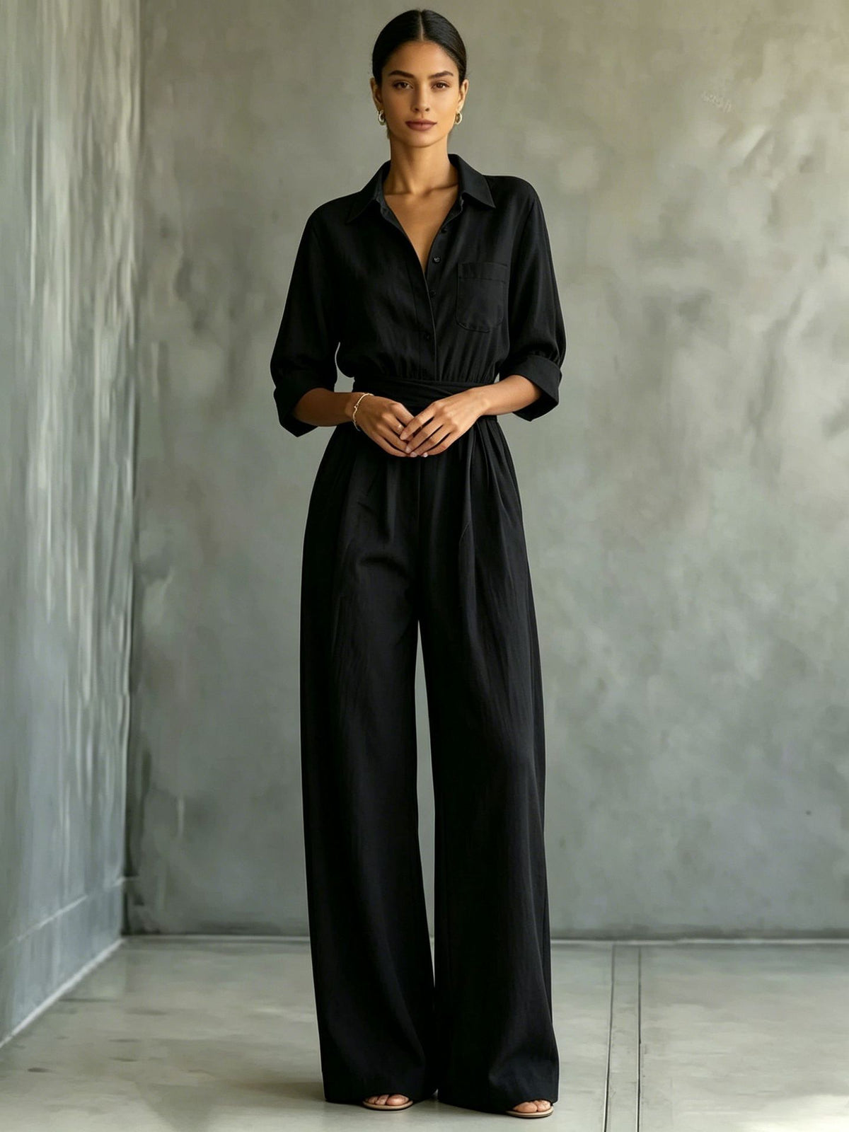 The Trinity Beach Loose Shirt Jumpsuit by WentSchmick