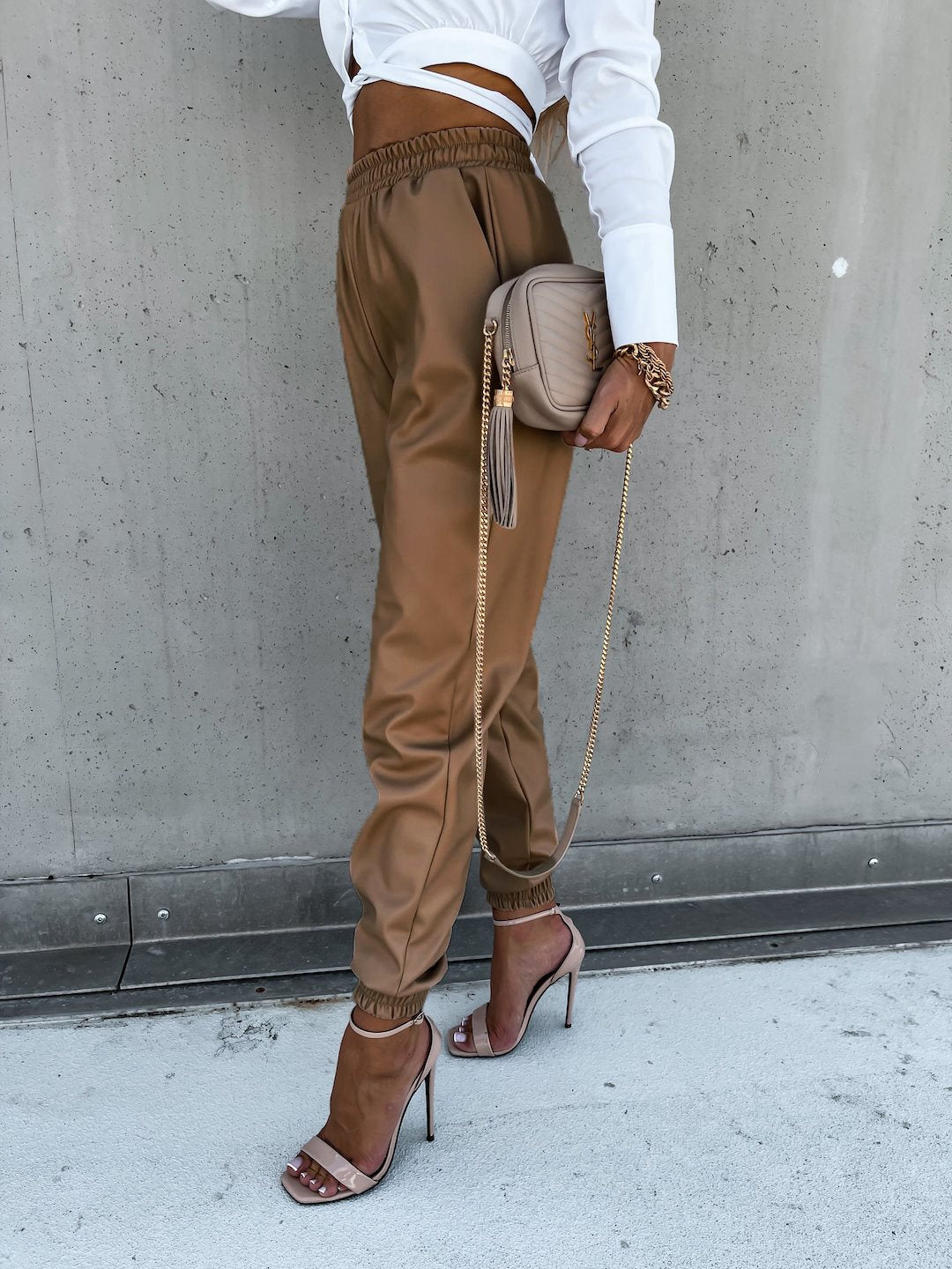 The Erskineville Faux Leather Pencil Pants by WentSchmick