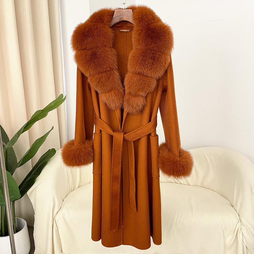 The Sandy Bay Water-Ripple Long Wool Coat by WentSchmick