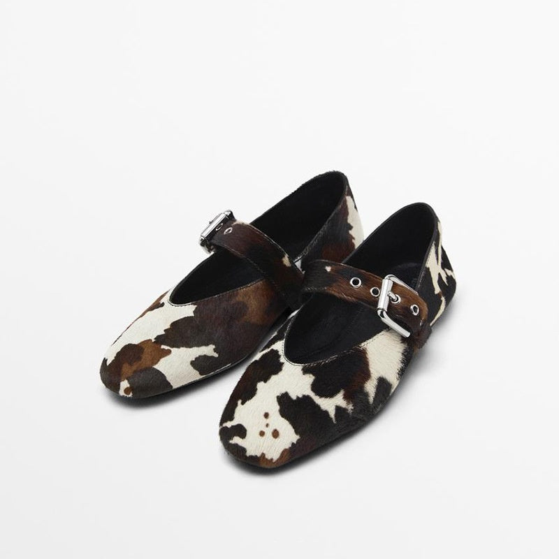 The Pearl Beach Leather Buckle Flat Shoe by WentSchmick
