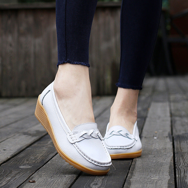 The Noosa Leather Wedge Loafer by WentSchmick