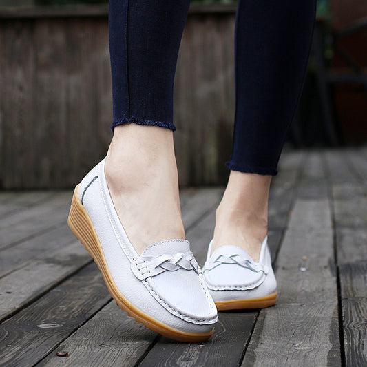 The Noosa Leather Wedge Loafer by WentSchmick