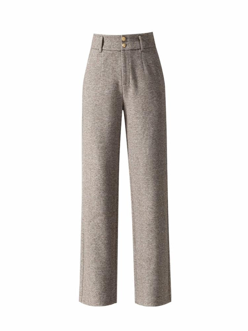 The Camberwell High-Waist Draped Wide-Leg Trousers by WentSchmick