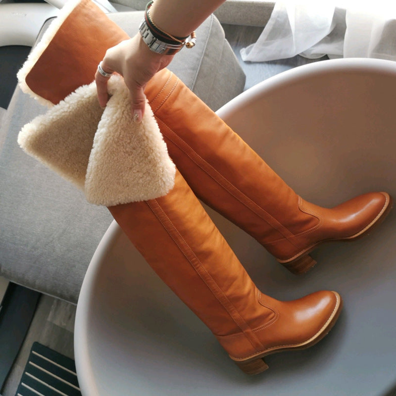 The Hampton Plush-Lined Over-the-Knee Boots by WentSchmick