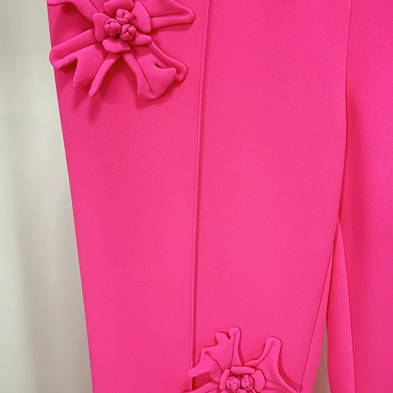 The Pokolbin 3D Floral Flared Trousers by WentSchmick