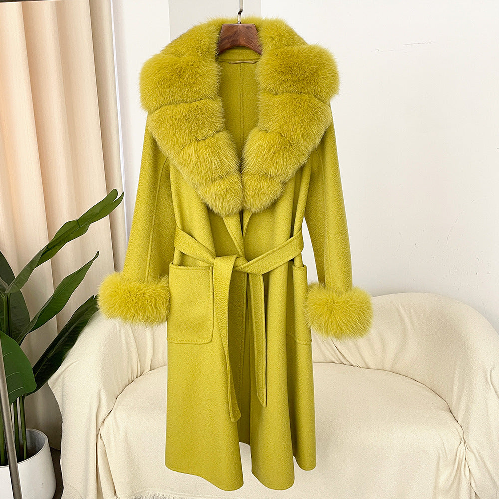 The Sandy Bay Water-Ripple Long Wool Coat by WentSchmick