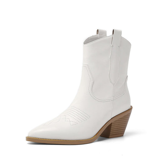 The Carlton Pointed Block Heel Pump by WentSchmick