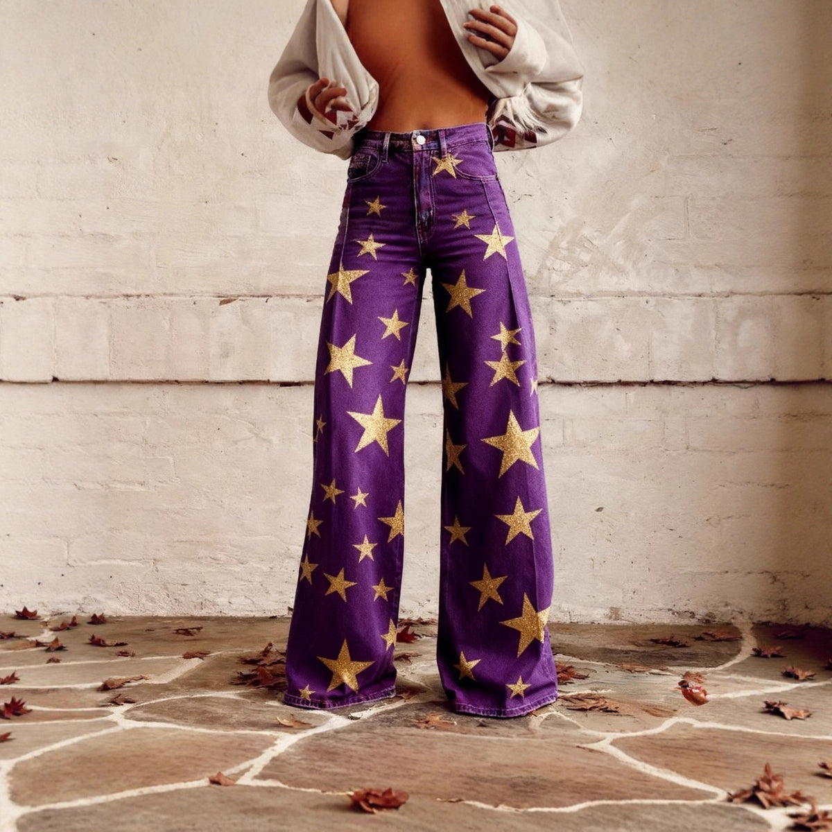 The Waterloo Printed Wide-Leg Pants by WentSchmick