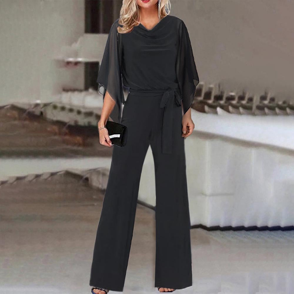 The Sanctuary Cove Lace-Up Straight-Leg Jumpsuit by WentSchmick