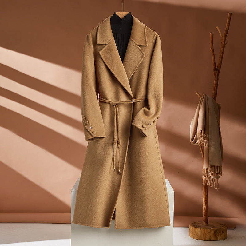 The Launceston Long Notch-Collar Wool Coat by WentSchmick
