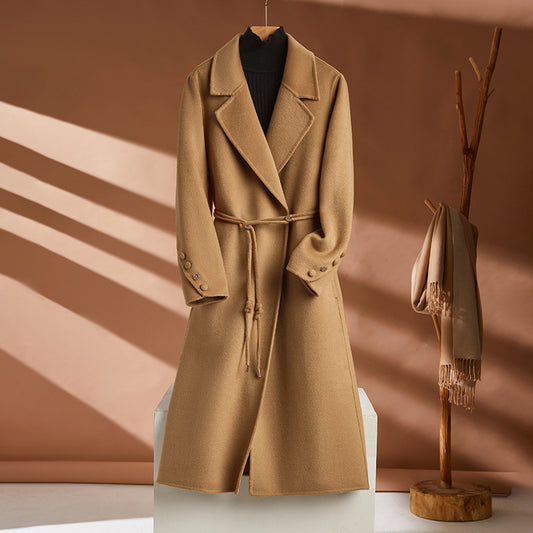 The Launceston Long Notch-Collar Wool Coat by WentSchmick