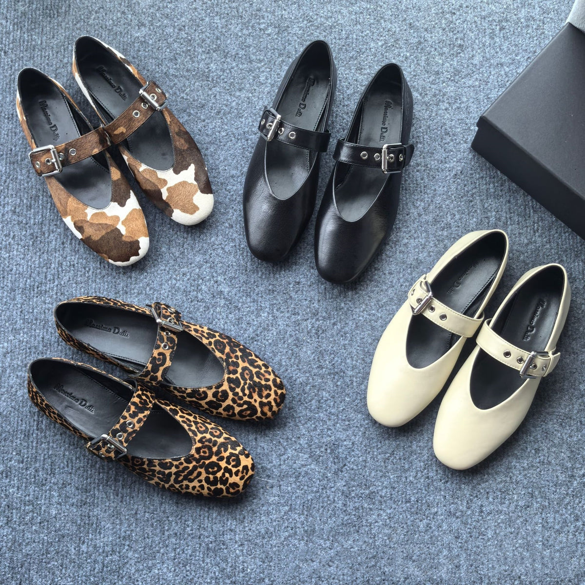 The Pearl Beach Leather Buckle Flat Shoe by WentSchmick