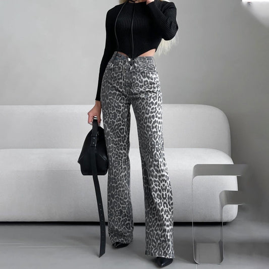 The Albert Park Leopard Slim Jeans by WentSchmick