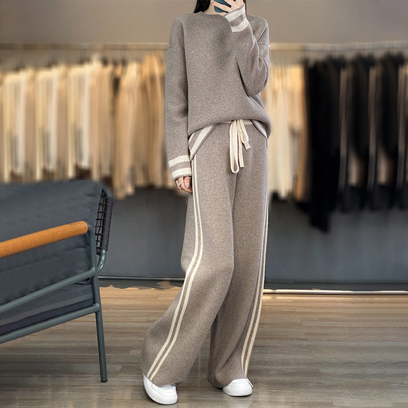 The Bruny Knit Wool Sweater and Pants Set by WentSchmick