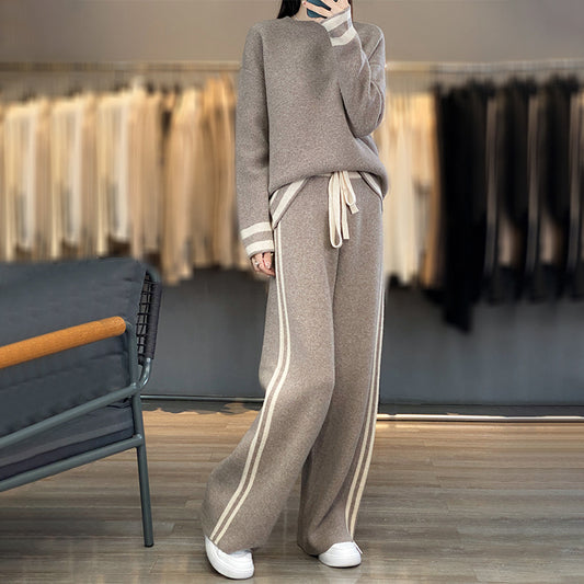 The Bruny Knit Wool Sweater and Pants Set by WentSchmick