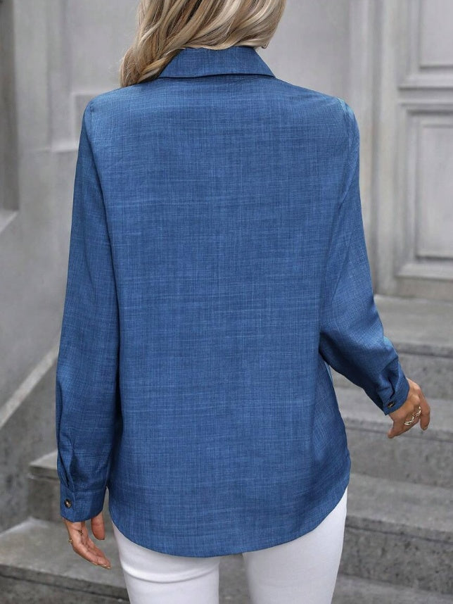 The Applecross Semi-Sheer Long-Sleeve Blouse by WentSchmick