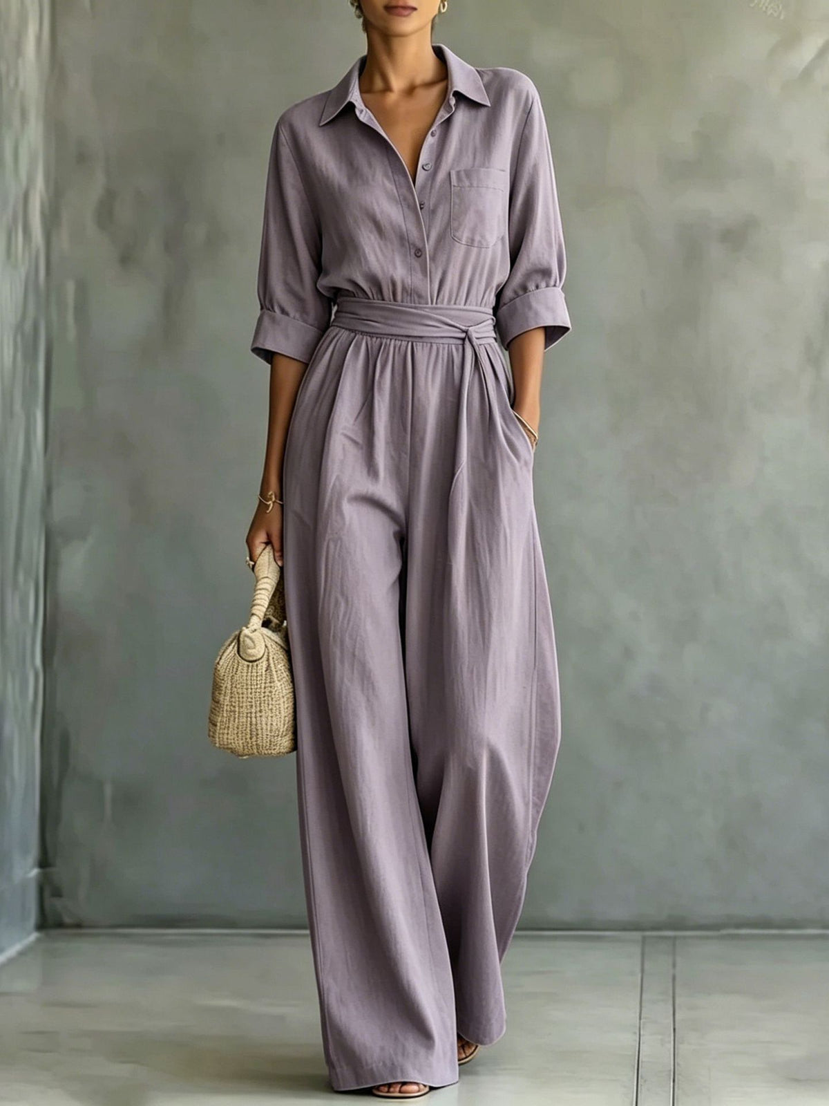 The Trinity Beach Loose Shirt Jumpsuit by WentSchmick