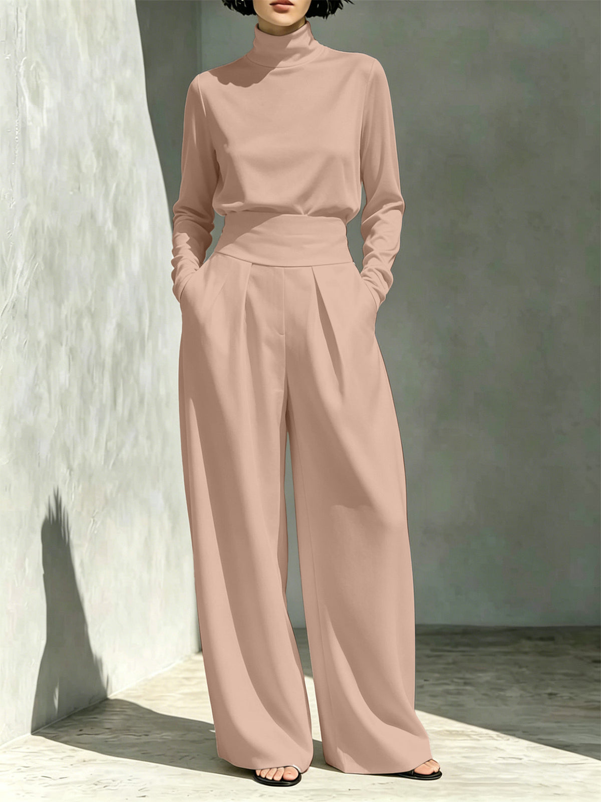 The Swanbourne High-Neck Top and Pants Set by WentSchmick
