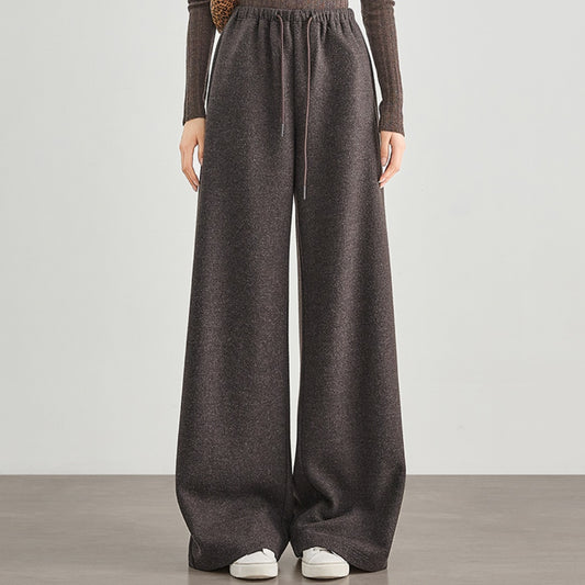The Strahan Wool-Blend Tweed Straight Pants by WentSchmick