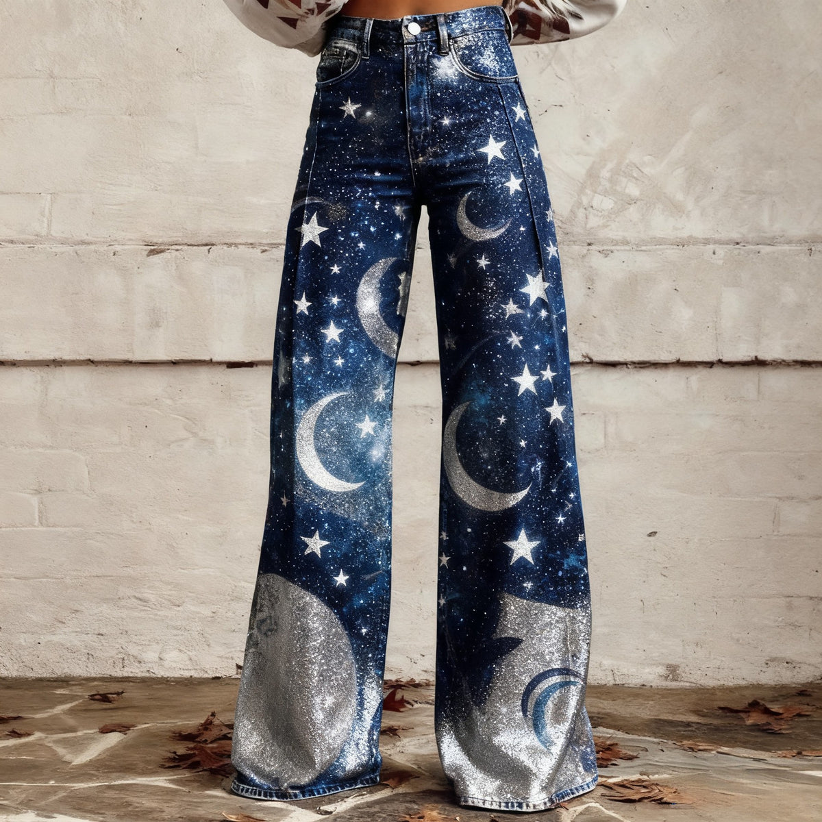 The Waterloo Printed Wide-Leg Pants by WentSchmick