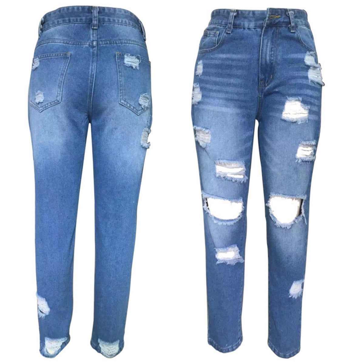 The Longueville Ripped Slim-Fit Jeans by WentSchmick