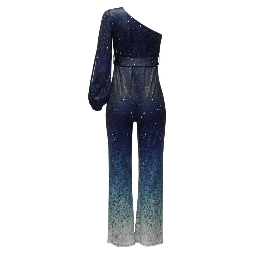 The Palm Cove Gradient Print Wide-Leg Jumpsuit by WentSchmick