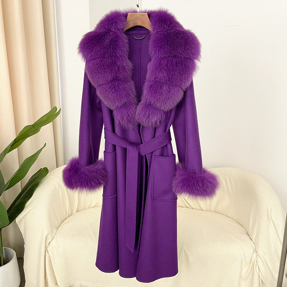 The Sandy Bay Water-Ripple Long Wool Coat by WentSchmick
