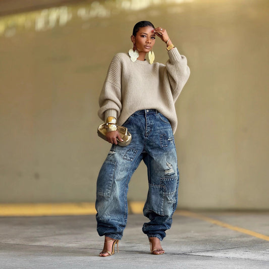 The Richmond Distressed Patchwork Jeans by WentSchmick