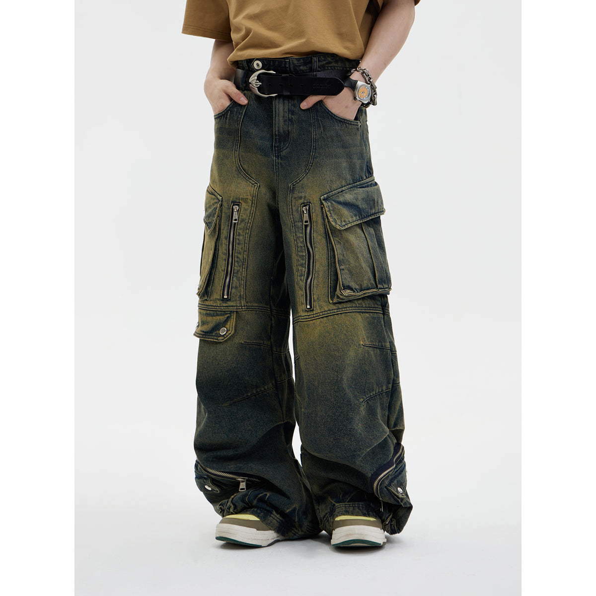 The Brunswick Multi-Pocket Wide-Leg Jeans by WentSchmick