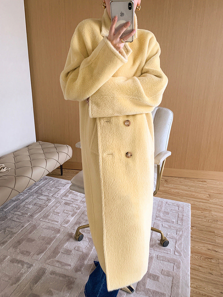 The Mount Lawley Belted Suri Alpaca Coat by WentSchmick