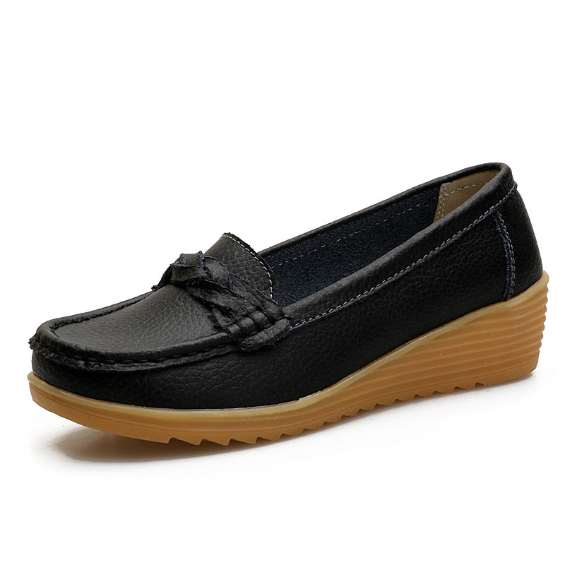 The Noosa Leather Wedge Loafer by WentSchmick