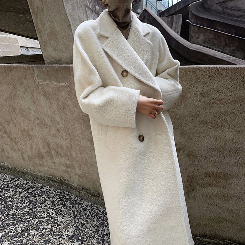 The Mount Lawley Belted Suri Alpaca Coat by WentSchmick