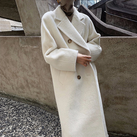 The Mount Lawley Belted Suri Alpaca Coat by WentSchmick