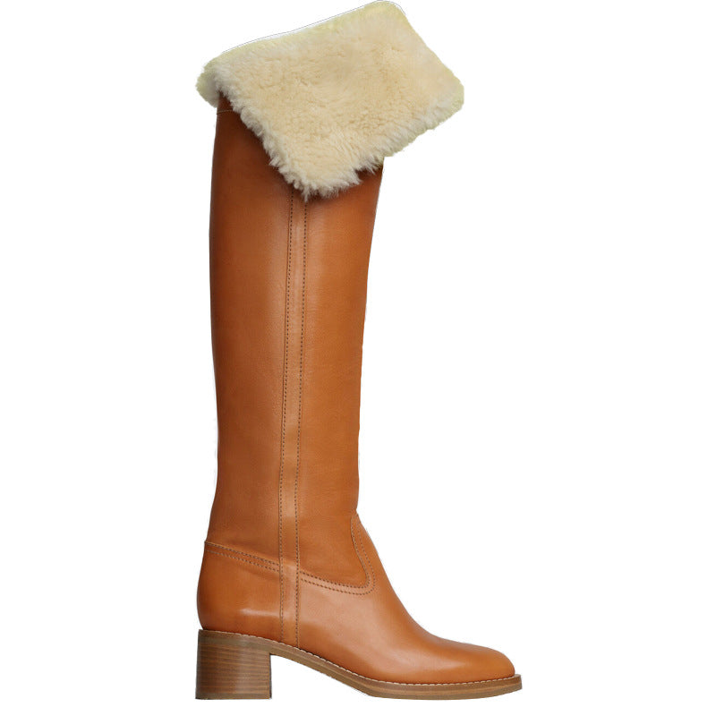 The Hampton Plush-Lined Over-the-Knee Boots by WentSchmick