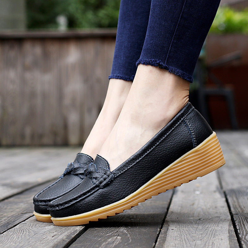 The Noosa Leather Wedge Loafer by WentSchmick