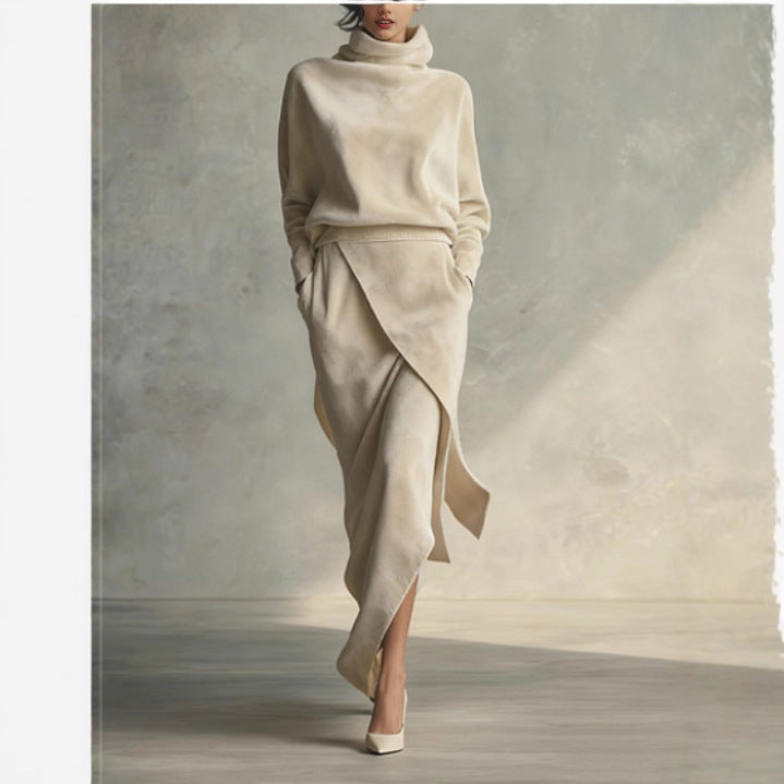 The Kyneton Suede-Look A-Line Midi Dress by WentSchmick