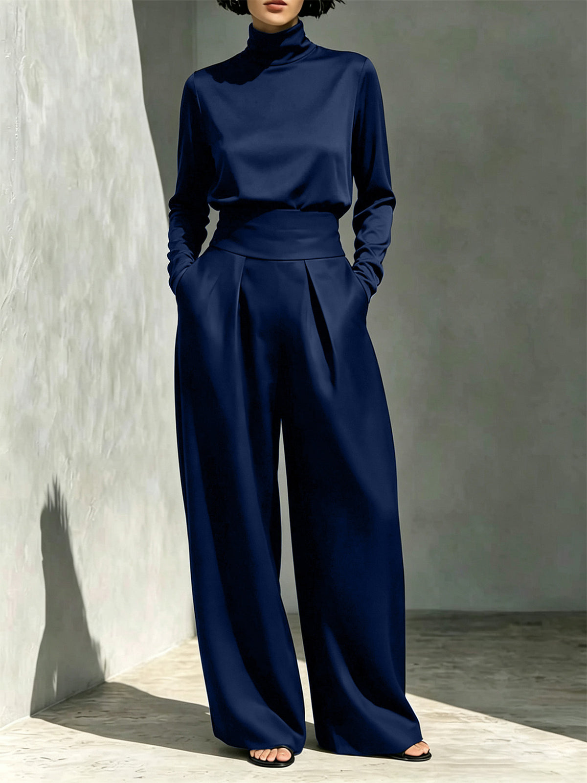 The Swanbourne High-Neck Top and Pants Set by WentSchmick