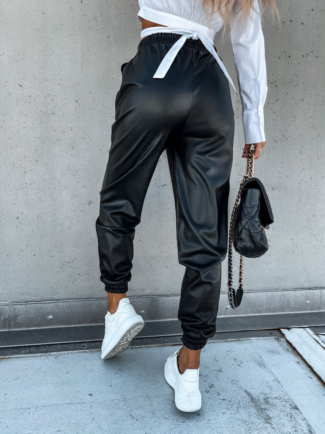The Erskineville Faux Leather Pencil Pants by WentSchmick
