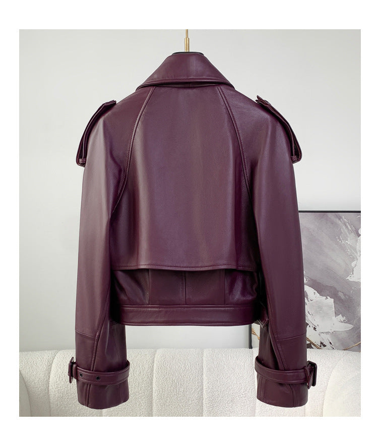 The Kingston Oversized Sheepskin Leather Jacket by WentSchmick