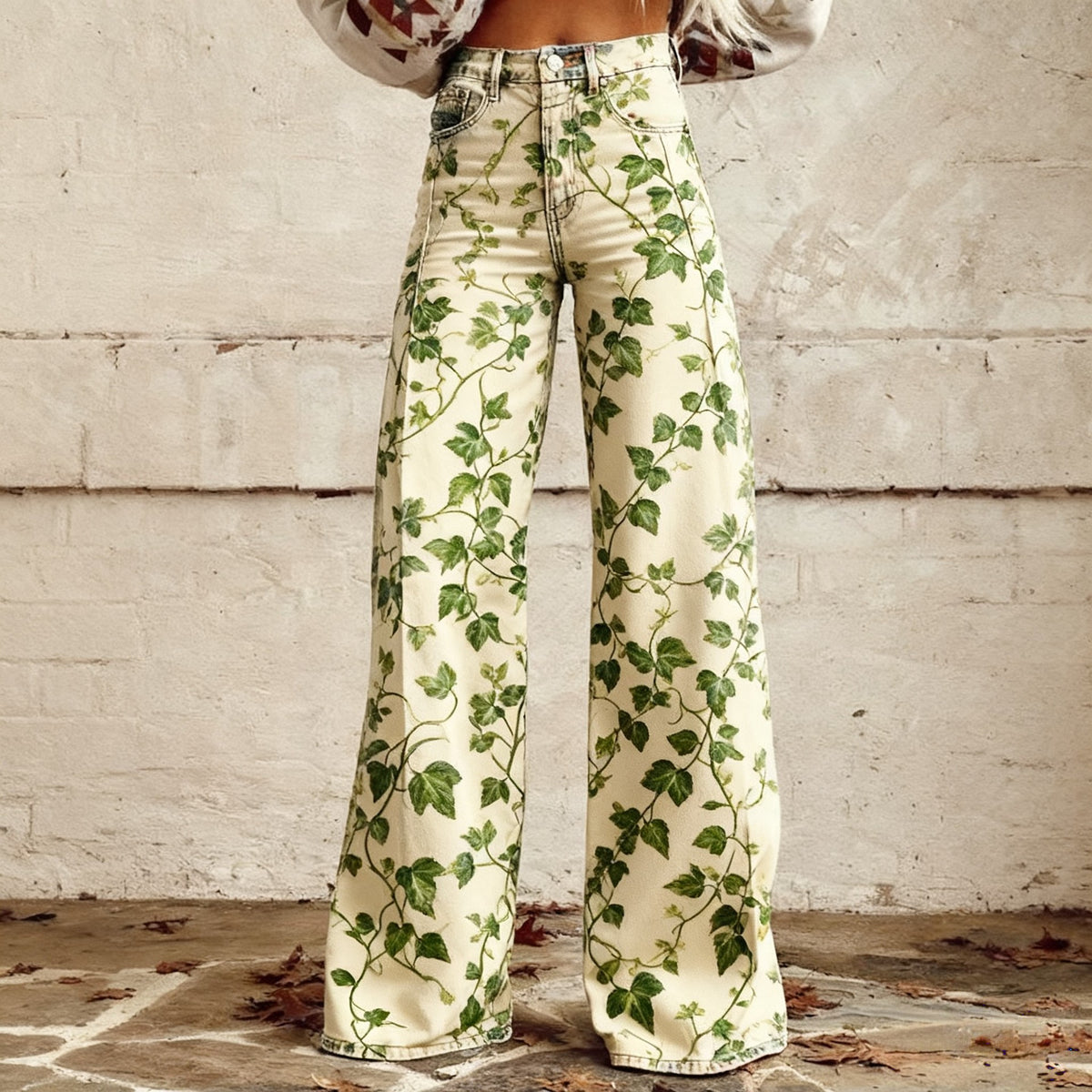 The Waterloo Printed Wide-Leg Pants by WentSchmick