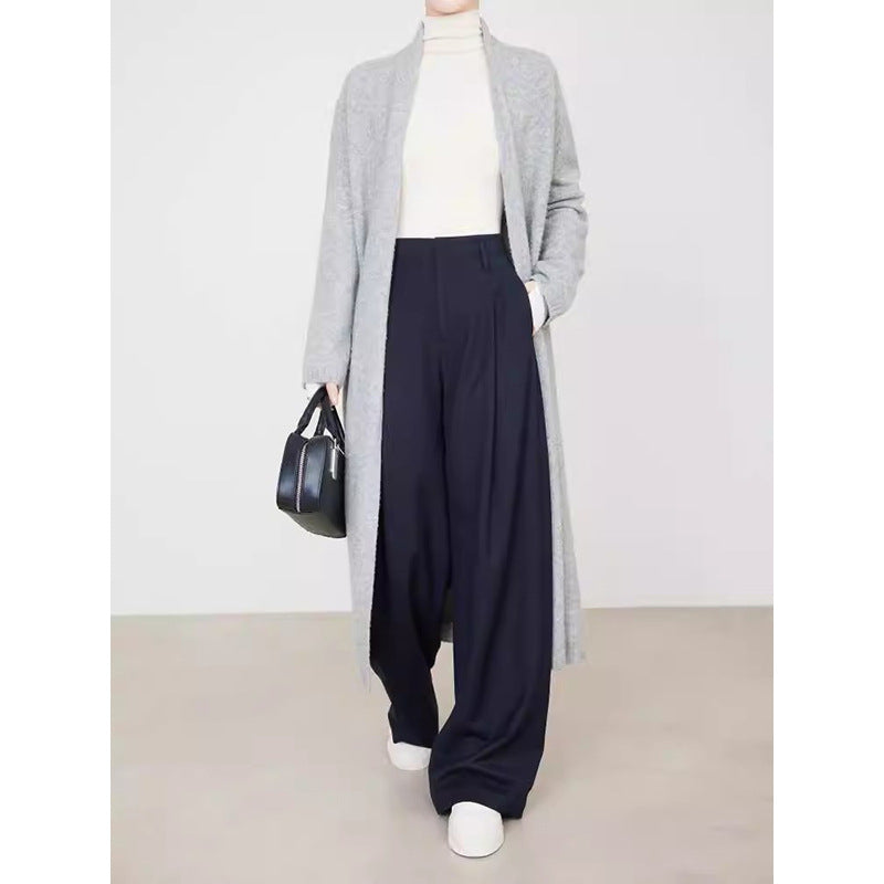 The Pyrmont Draped Wide-Leg Suit Pants by WentSchmick
