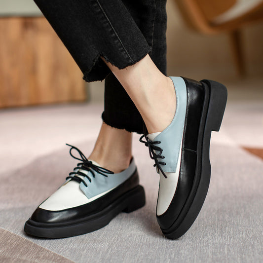 The Prospect Platform Lace-Up Leather Loafer by WentSchmick